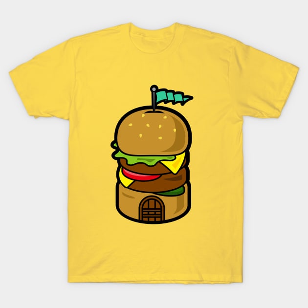 castel burger T-Shirt by studiodsain